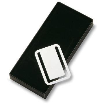 Nickel Plated Bookmark / Money Clip