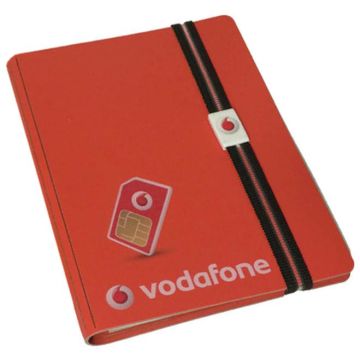 A5 Bonded leather replaceable book with elastic and clip