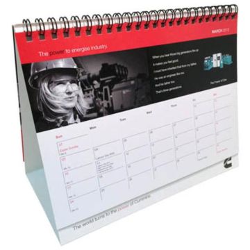 A5 Wiro Bound Tent Calendar