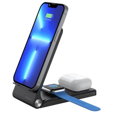 Cromer 3n1 15W Wireless Charger