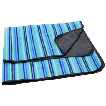 Jamaica Picnic Rug-Blue Stripe
