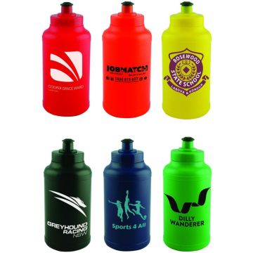 500ml Plastic Sports Drink Bottle with Screw Top Lid