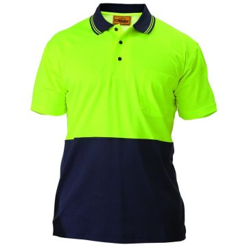 Hi Vis Polo Shirt - 2 Tone Short Sleeve