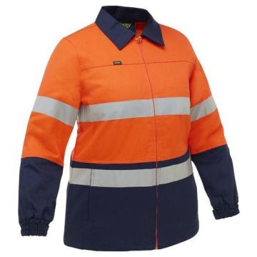 Women's Taped Hi Vis Drill Jacket