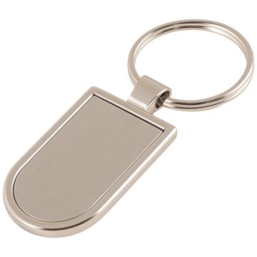 Brushed Finish Metal Keyring