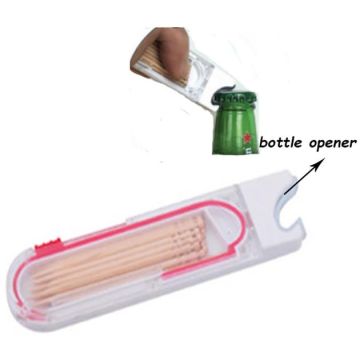 Toothpick dispenser with Bottle Opener