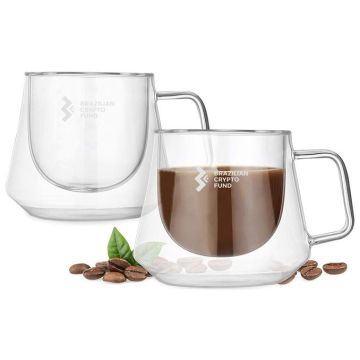 Diamond Glass Coffee Cup