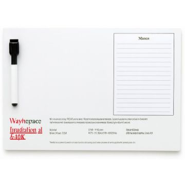 A4 Magnetic Whiteboard W/ Notepad