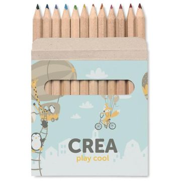 12 coloured pencils in natural carton box
