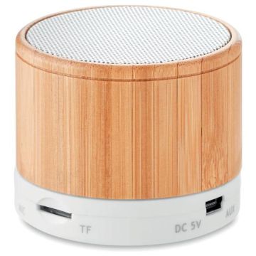 Round Bamboo Speaker