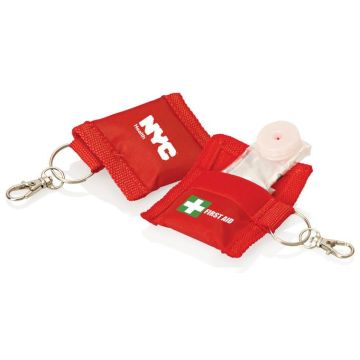 First Aid with CPR Mask Keyring