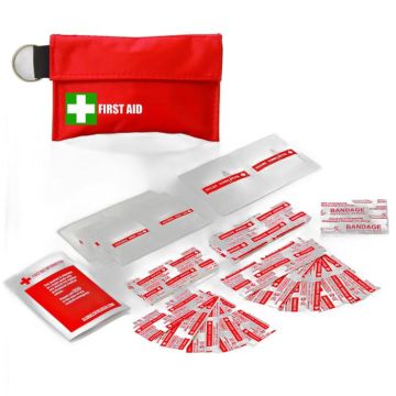34pc First Aid Pouch on Keyring