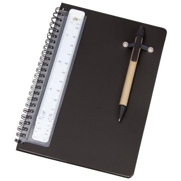 A5 Notebook With Pen And Scale Ruler