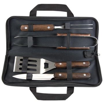 Wooden Bbq Tool Set