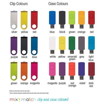 Two Tone Folding USB 2.0 Flash Drive