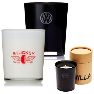 Glass Candle in Cylinder Box