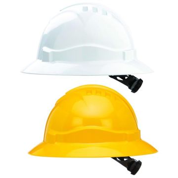 V6 Hard Hat Unvented Full Brim Ratchet Harness