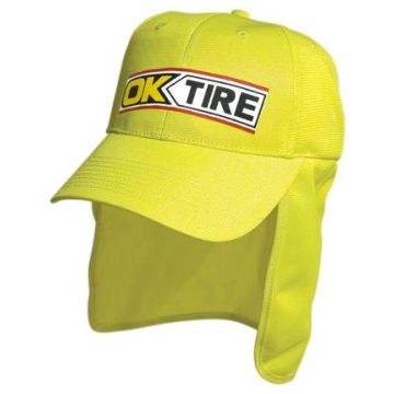 Hi Vis Safety Cap with Flap