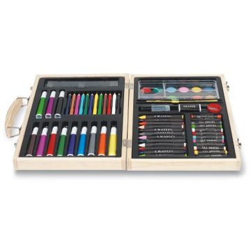 Artist'S Set In Wooden Box