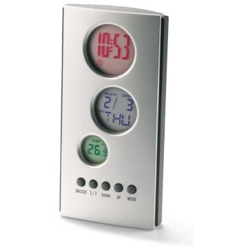 Desk Clock W Calendar
