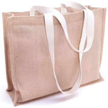 Jute Boutique Bag With Gusset