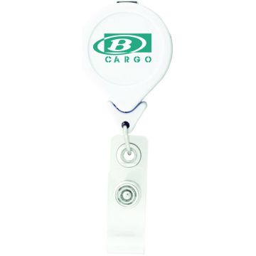 Tear Drop Shaped Retractable Badge Holder -