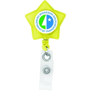 Star-Shaped Retractable Badge Holder