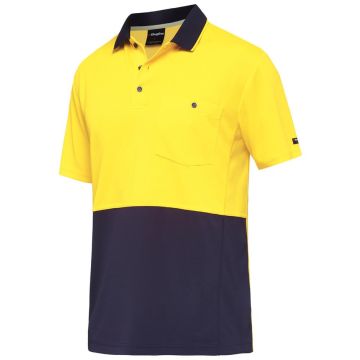 Mens Workcool Hyperfreeze Spliced Polo Short Sleeve