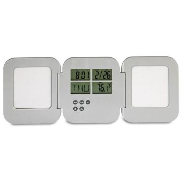 Desk Clock W/ Photoframe