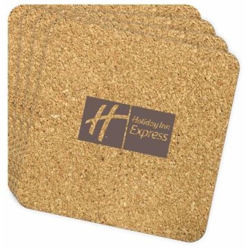 4pk Square Cork Coaster