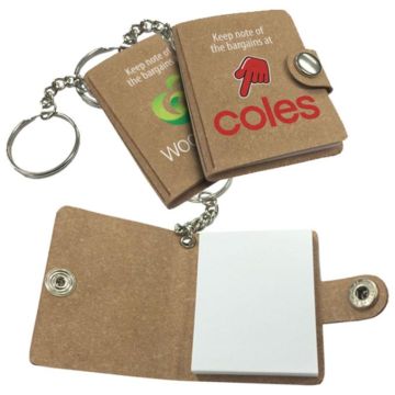 Bonded Leather Keychain Book 4/1