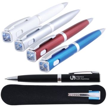 LED Torch Ballpoint Pen