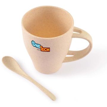 Avenue Wheat Fibre Cup and Spoon