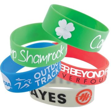 25mm Wide Silicone Wrist Band