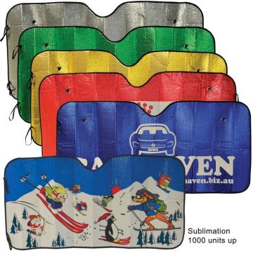 Concertina Metallic Car Sun Shade