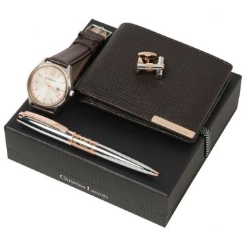 Set More (ballpoint Pen, Money Wallet, Watch & Cufflinks)