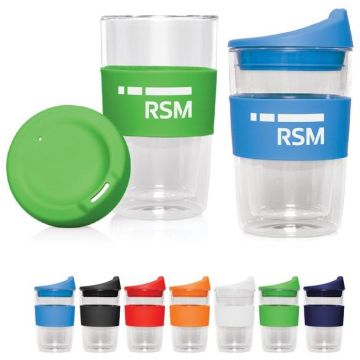 Eco Coffee Cup Glass Double Wall Cup2Go 300ml