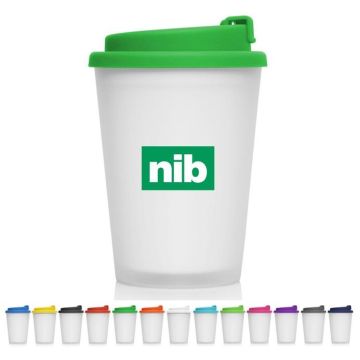 Eco Coffee Cup Plastic Double Wall Cup2Go Frosted 356ml