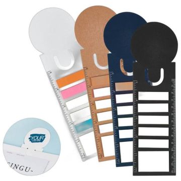 Bookmark Ruler With Sticky Note Pad