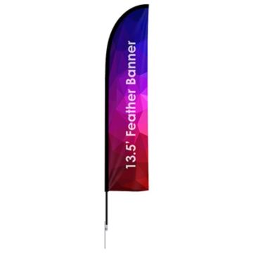 Large(80.5*400cm) Straight Feather Banners