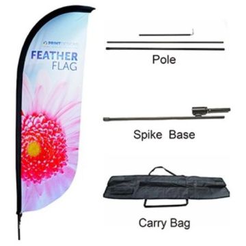Small(65.3*200cm) Convex Feather Banners