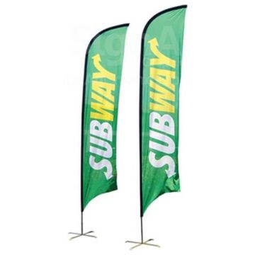 Medium(70.4*300cm) Concave Feather Banners