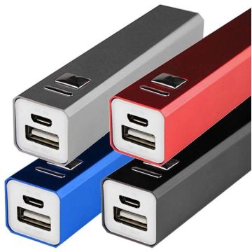 Aluminum Square Power Bank 2200