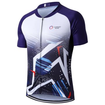 Men's Sublimated Stand Collar  Raglan Short Sleeves Cycling Jersey