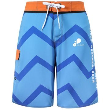 Men's Polyester Spandex Sublimated Swim Shorts Knee Length