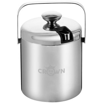 Ice Bucket With Lid And Tongs