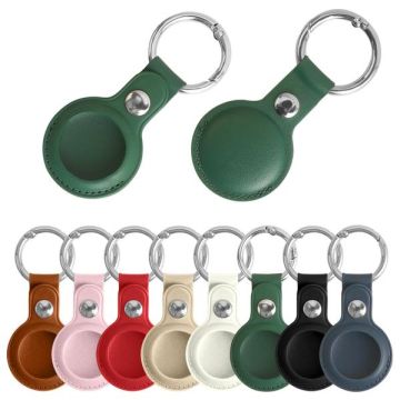 PU Leather AirTag Holder with Keyring