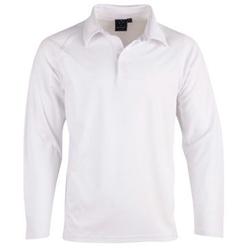 Kids Cricket Long Sleeve Polo