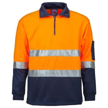 Half Zip Fleece Pullover With Tape