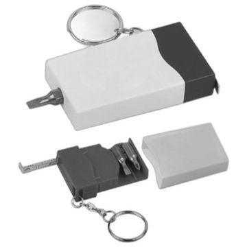 Mini Screwdriver Tape Key Ring